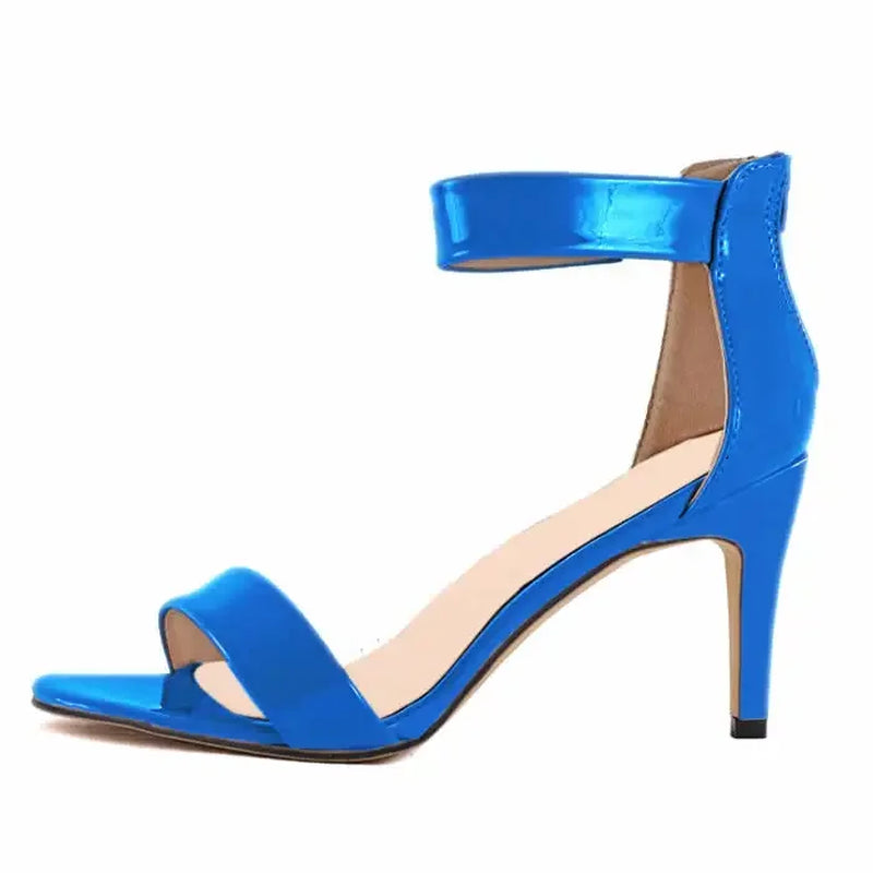 2026 New Women Sandals Pumps 9Cm Sexy Open Toe High Heels Buckle Thin Heel Summer Ankle Strap Sandal Party Dress Wedding Shoes