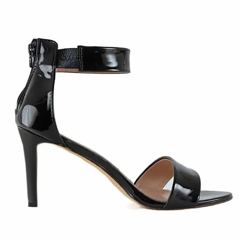 2026 New Women Sandals Pumps 9Cm Sexy Open Toe High Heels Buckle Thin Heel Summer Ankle Strap Sandal Party Dress Wedding Shoes