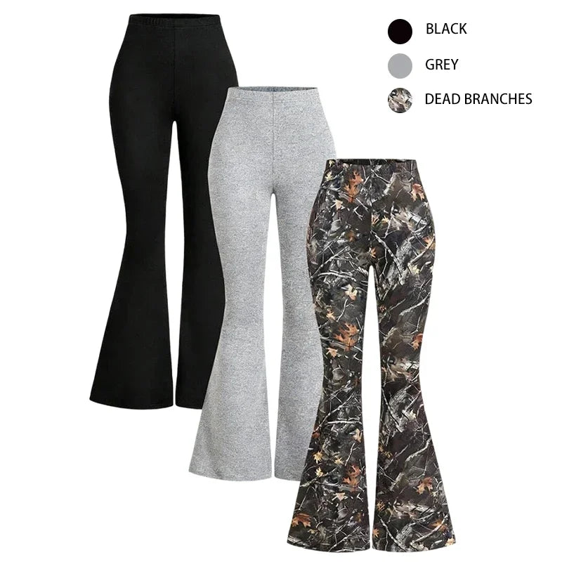Yoga Flare Pants Women'S High Waist Outer Wear Fitness Casual Pants