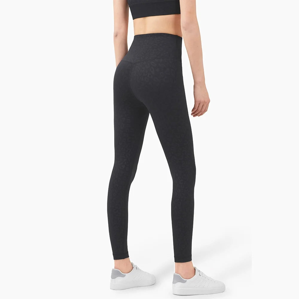 Solid Color High Waist Yoga Legging Soft Women Sport Pant Tight Butter Athletic Gym Comprehensive Training Jog Back Waist Pocket