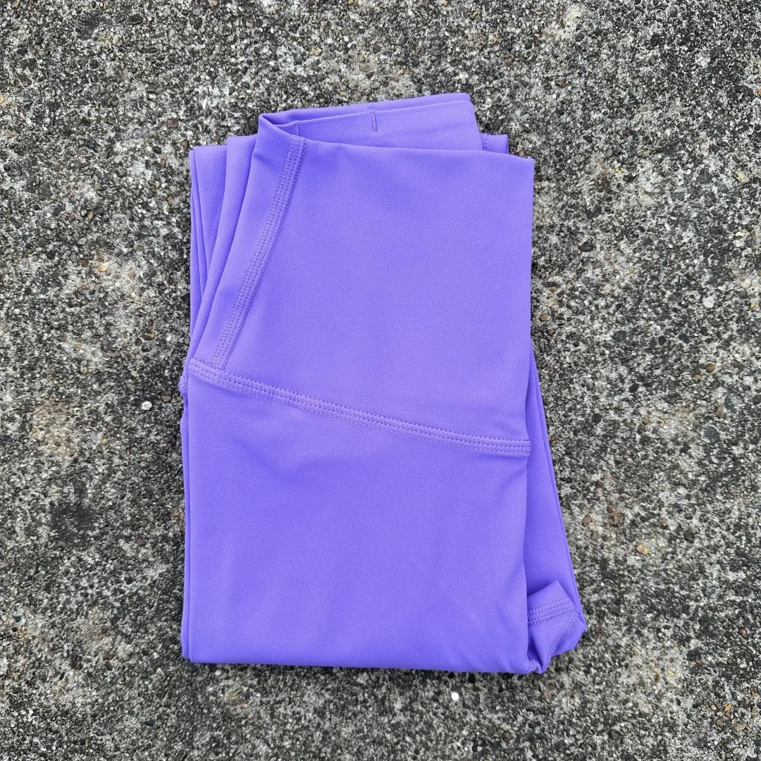 Solid Color High Waist Yoga Legging Soft Women Sport Pant Tight Butter Athletic Gym Comprehensive Training Jog Back Waist Pocket
