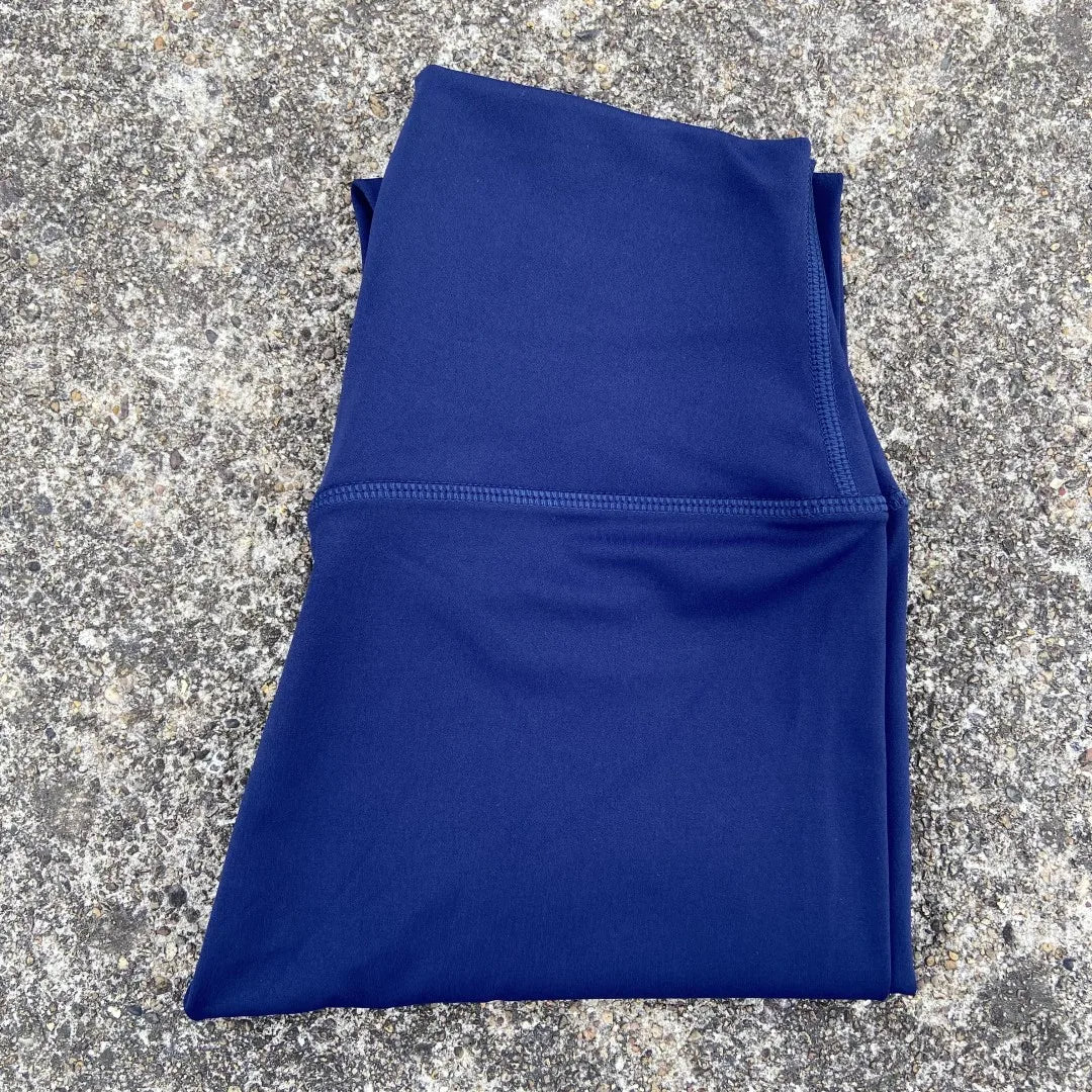 Solid Color High Waist Yoga Legging Soft Women Sport Pant Tight Butter Athletic Gym Comprehensive Training Jog Back Waist Pocket