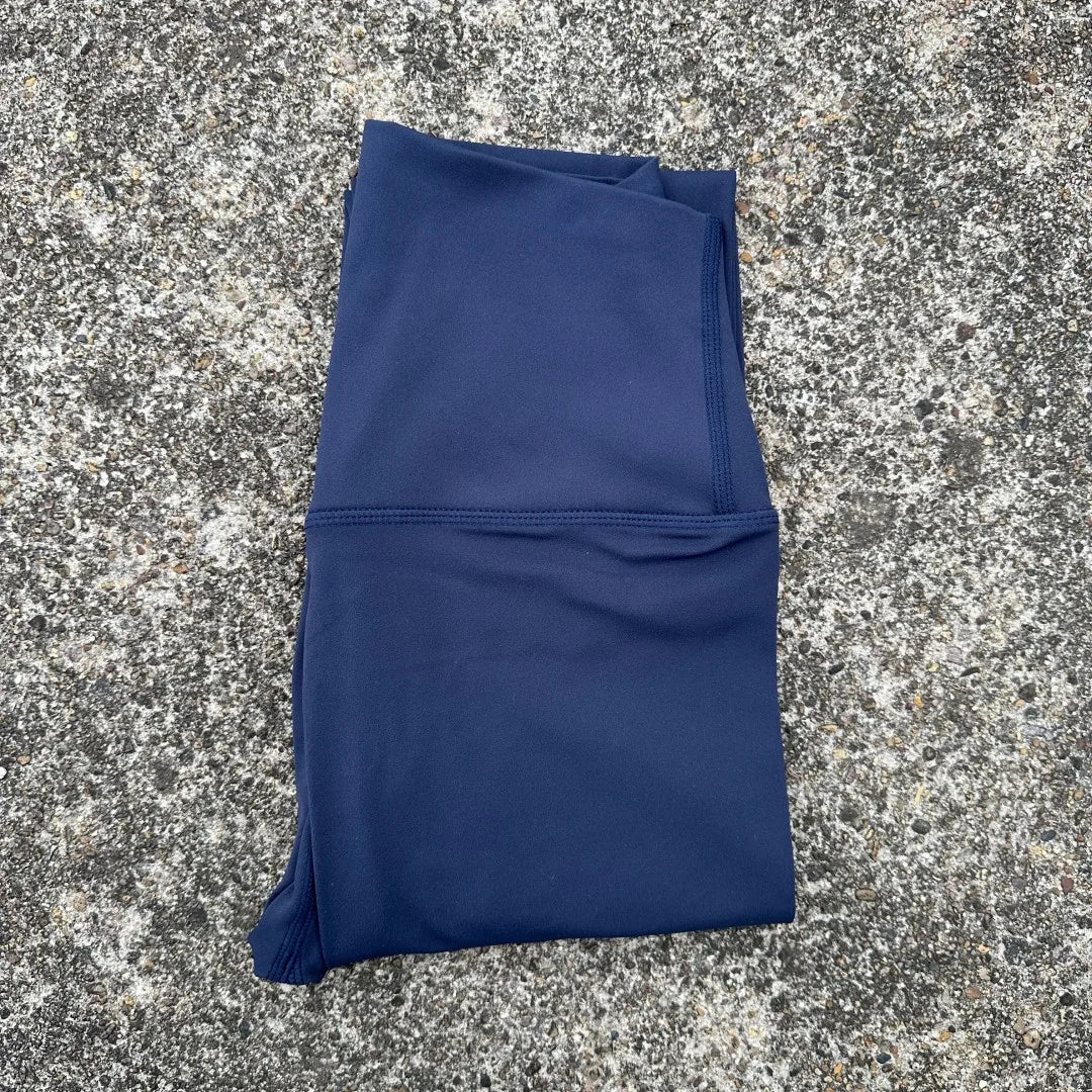 Solid Color High Waist Yoga Legging Soft Women Sport Pant Tight Butter Athletic Gym Comprehensive Training Jog Back Waist Pocket