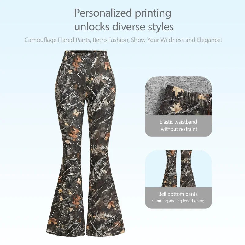 Yoga Flare Pants Women'S High Waist Outer Wear Fitness Casual Pants