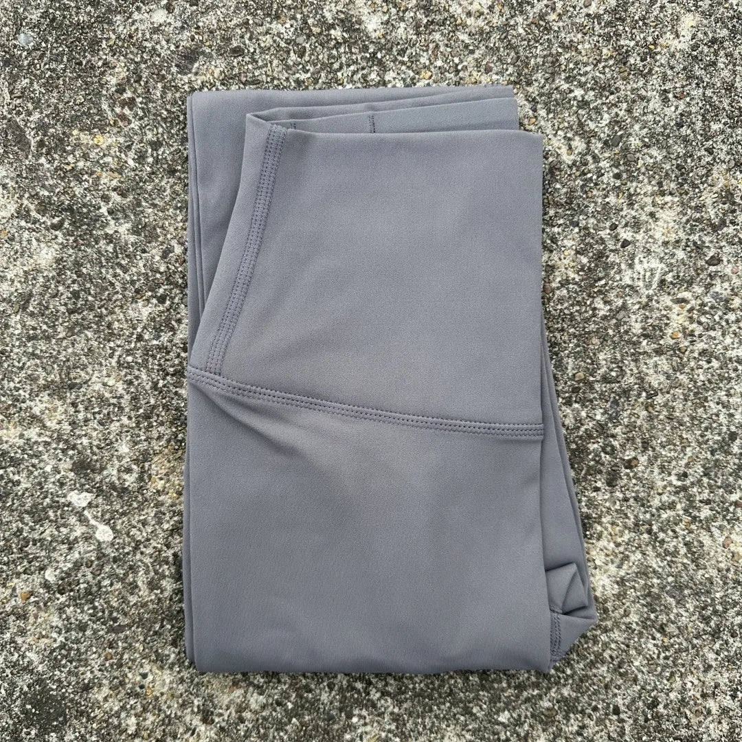 Solid Color High Waist Yoga Legging Soft Women Sport Pant Tight Butter Athletic Gym Comprehensive Training Jog Back Waist Pocket