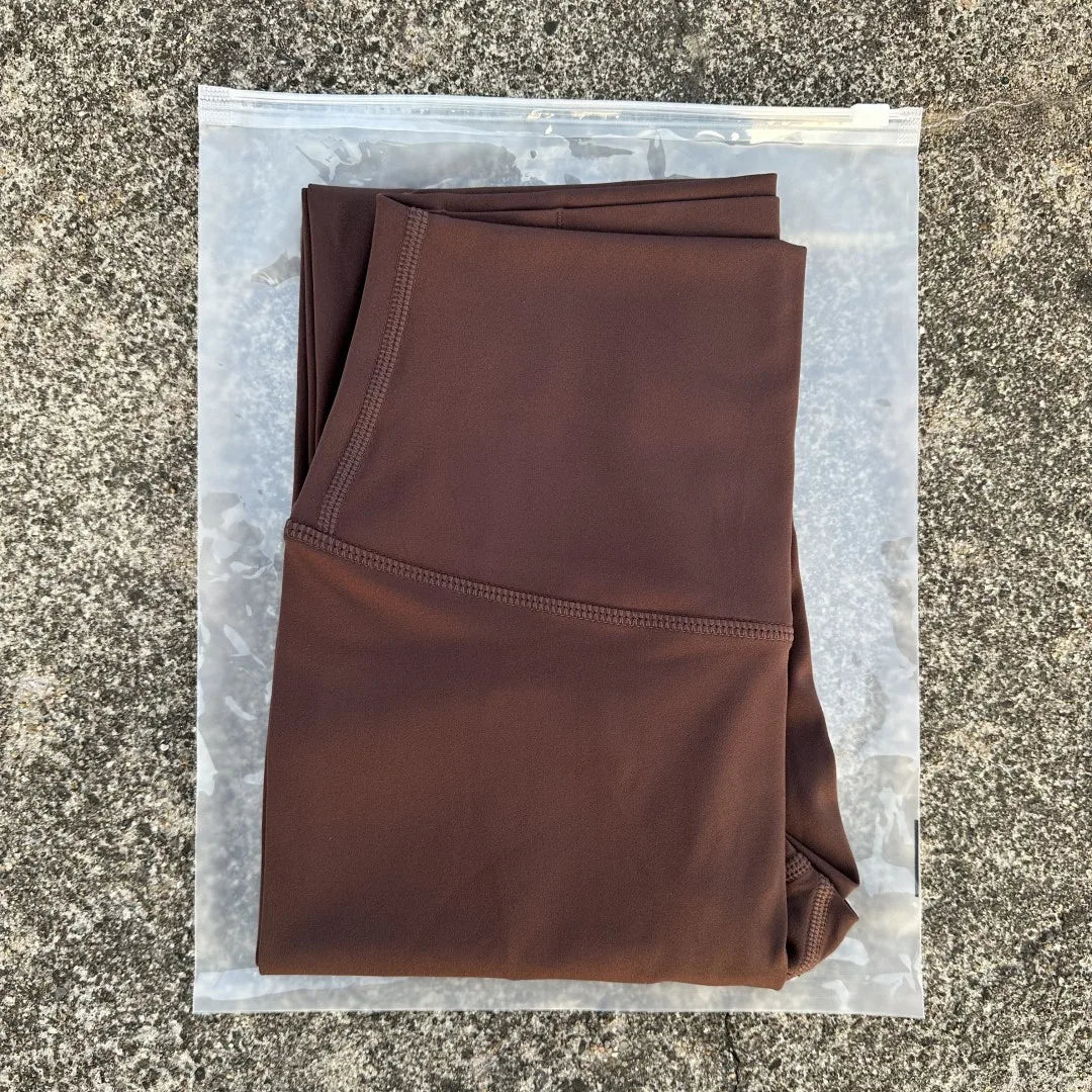 Solid Color High Waist Yoga Legging Soft Women Sport Pant Tight Butter Athletic Gym Comprehensive Training Jog Back Waist Pocket