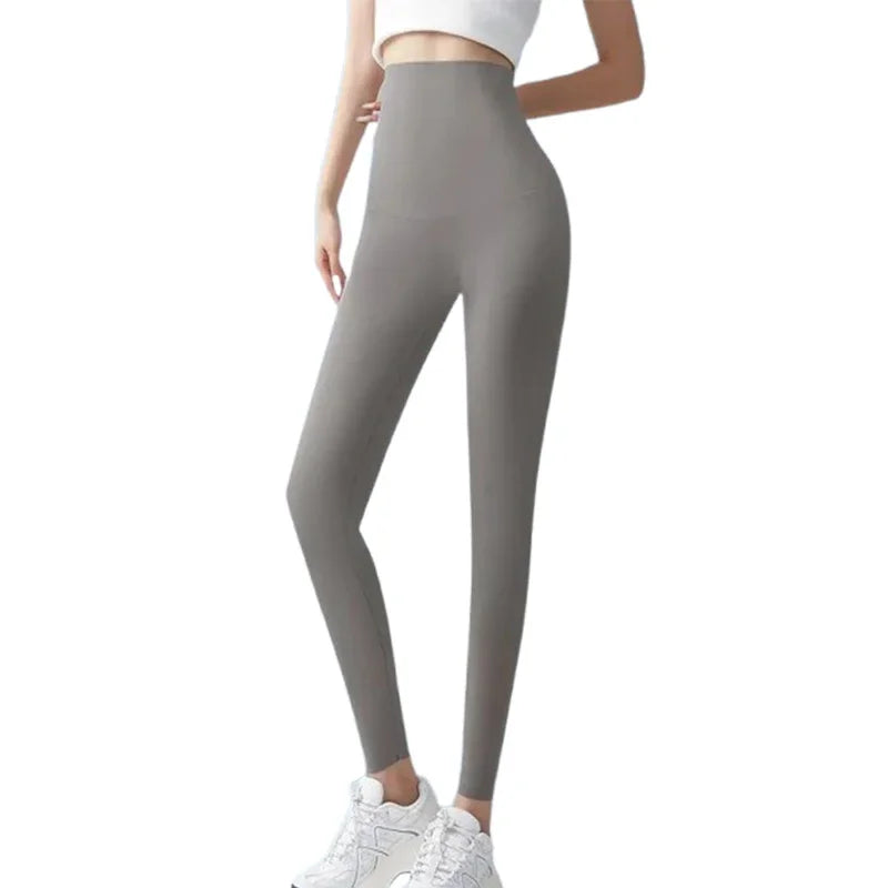 M/L/XL Women Summer Shark Skin Leggings Ice Silk Thin Tummy Control Butt Lift Yoga Pants Seamless with UPF 50+ Protection