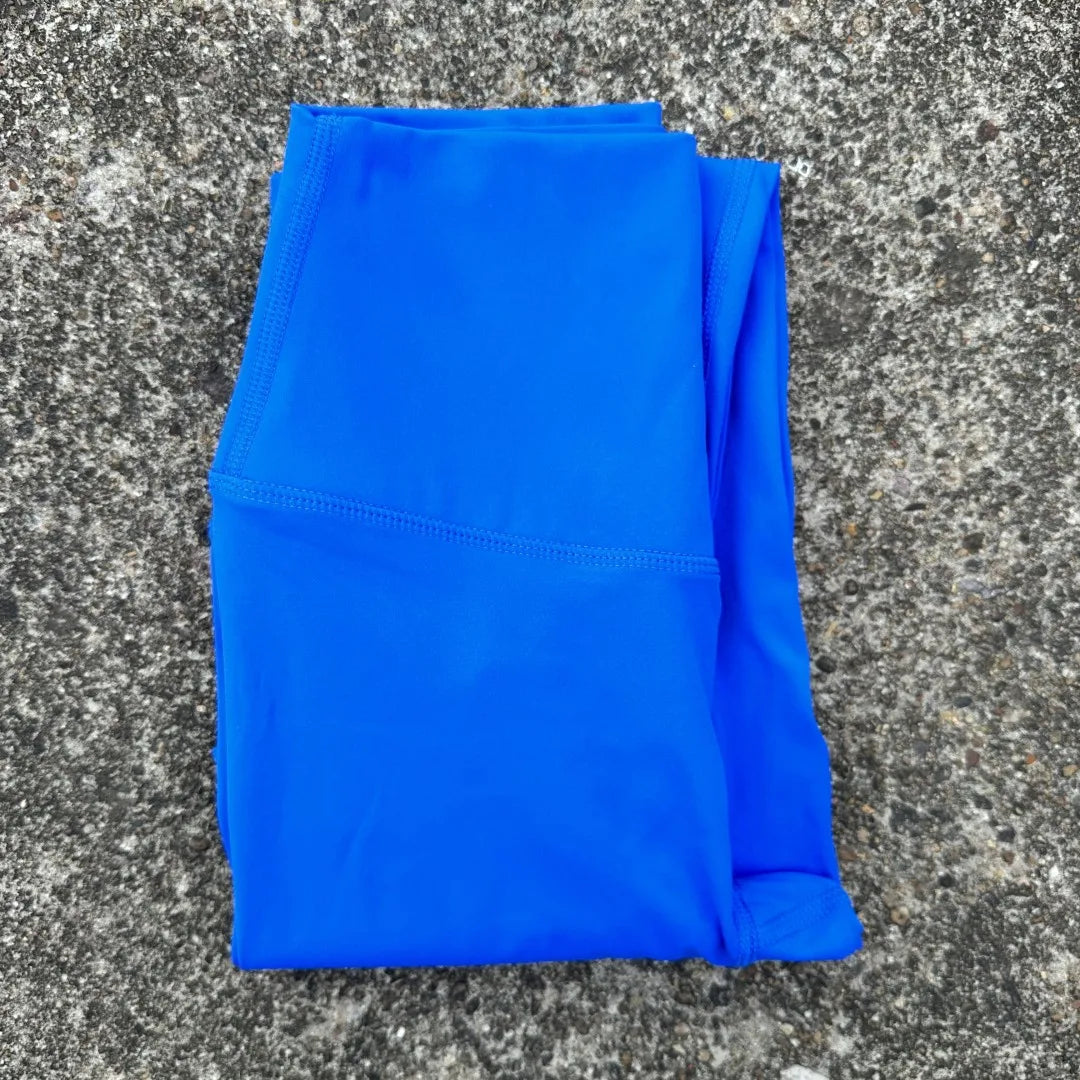 Solid Color High Waist Yoga Legging Soft Women Sport Pant Tight Butter Athletic Gym Comprehensive Training Jog Back Waist Pocket