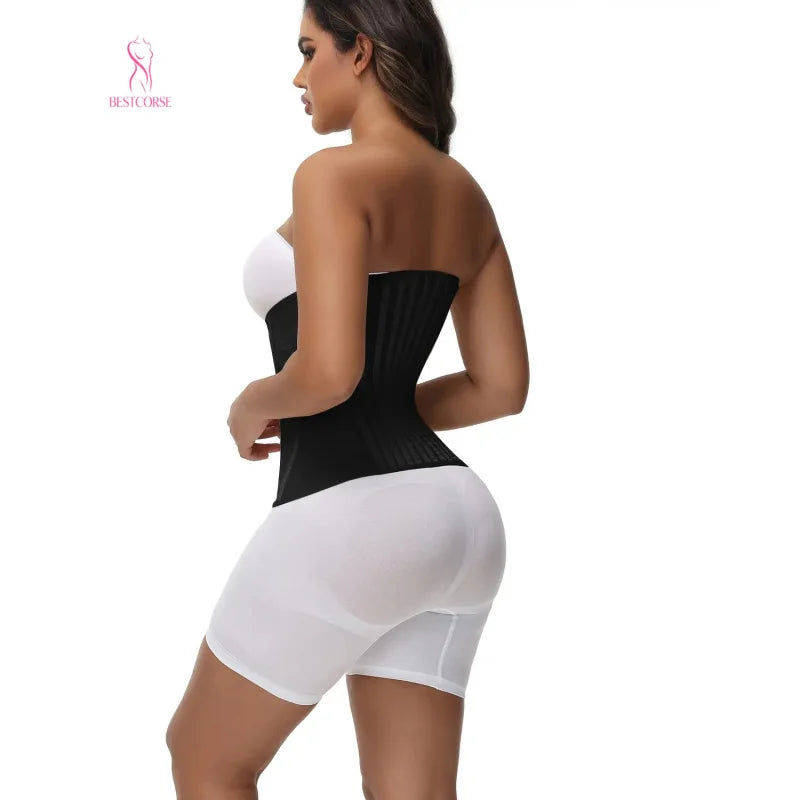 XS Steel Bone Curvy Corset Waist Trainer for Women Sport Workout Belly Gym Stomach Girdle Belt Tummy Waist Snatcher Faja